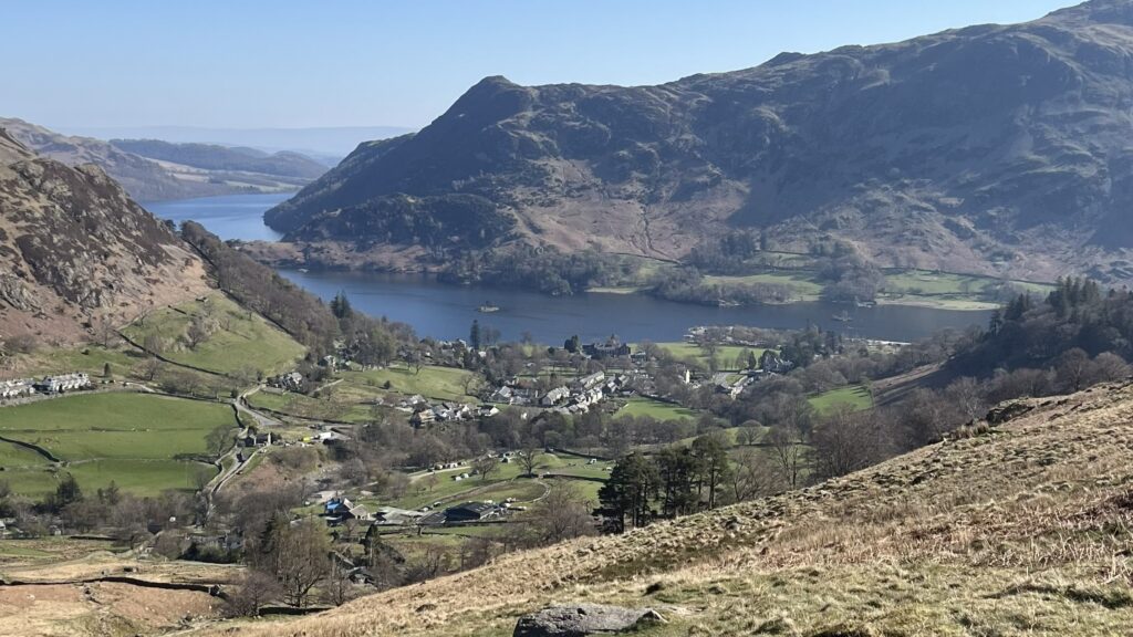 View back over Ullswater